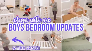 CLEAN WITH ME & ROOM UPDATES // GETTING THE HOUSE READY FOR BABY // CLEANING MOTIVATION// BECKY MOSS