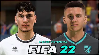 FIFA 22 | ALL U-19 PLAYERS 80+ POTENTIAL WITH REAL FACES