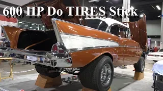 1957 Chevy BelAir - Can 600 horsepowe spin those BIG Mickey Thompson Tires