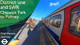 London Underground & SWR First Person Journey - Chiswick Park to Putney