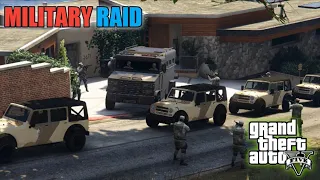 GTA 5 | Military Raid at Franklin's House | Attack on Military Convoy | Game Loverz