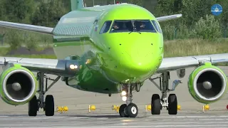 Embraer planes at Domodedovo airport, 2021.