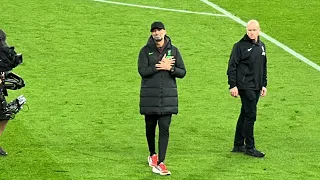 😢 Jurgen Klopp Waves His Final Goodbye To The Travelling Kop | Aston Villa 3-3 Liverpool