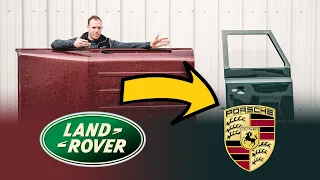NEW PORSCHE PAINT for a Land Rover Defender 90!! || Mahker Weekly EP072