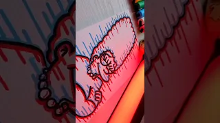 Draw HOT🔥MARGE in #glitch🫣😯SUBSCRIBE!#drawing #shorts #shortsvideo #viral #viralvideo #simpsons