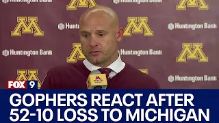 Gophers react after 52-10 loss to Michigan