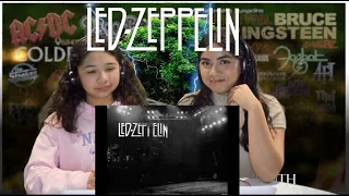 Two Girls React to Led Zeppelin - Thank you - Lyrics on screen