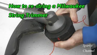 How To Re-string a Milwaukee String Trimmer