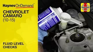 How to check the fluid levels on a Chevrolet Camaro 2010-2015