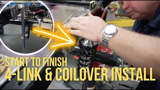 4 Link & Coilover Install on Classic Truck Suspension! Step By Step