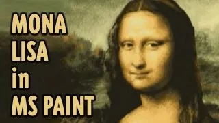 How to draw the Mona Lisa in Microsoft Paint REMIX