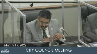 City Council Meeting | March 15, 2022