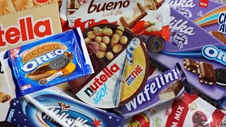 ЕВРОПЕЙСКИЕ СЛАДОСТИ | ПРОБУЮ MILKA, OREO, NUTELLA | НАСТЯ СМИ