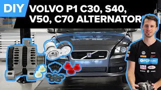 Volvo C30 Alternator & Serpentine Belt Replacement DIY (C30, S40, C70, V50)