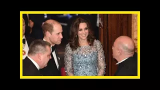 The duchess of cambridge seen giggling as her husband joins in with the royal variety performance