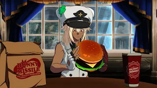 Ramlethal tries to eat a burger in peace (Guilty Gear -Strive- Animation)
