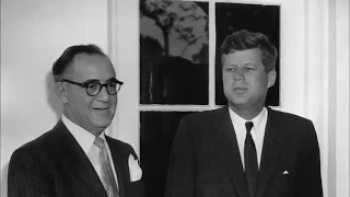 July 24, 1962 - President John F. Kennedy meets Benny Goodman at the White House, Washington D. C.