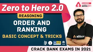 Order & Ranking (Basic Concept & Tricks) | Reasoning | Banking Foundation Adda247 (Class-34)