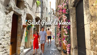 [4K]🇫🇷 Saint Paul de Vence: Lovely Provencal Village on the French Riviera, France💗 July 2023