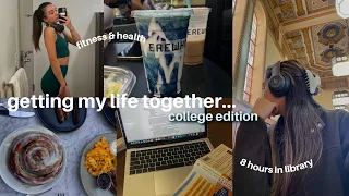 getting my life together in college! study sessions, pilates, time w/ friends + more!