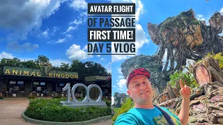 🏰 Walt Disney World Vlog Day 5 | Animal Kingdom Theme Park & Avatar Flight of Passage FIRST TIME!