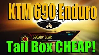 KTM 690 Enduro Cheap Military Grade Tail Box So Easy!