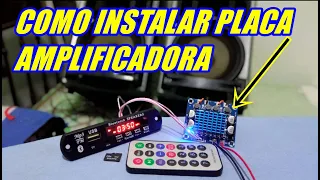 Como instalar Placa Amplificada TPA3110 XH-A232 30W + 30W com Modulo MP3 USB Bluetooth