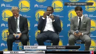 Kevin Durant talks about Klay Thompson's involvement on his decision ¦ 2016 NBA Free Agency