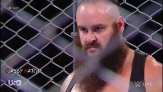 Roman Reigns vs Braun strowman Steel Cage Match   Highlights   WWE Raw 16 October 2017 1280x720