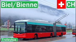 BIEL/BIENNE TROLLEYBUS / Biel/Bienne O-Bus 2022 [4K]