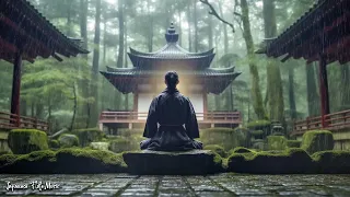 Tranquil Rainy Day at the Zen Garden - Japanese Flute Music For Soothing, Healing, Meditation