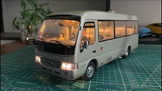 How to install led lights for Toyota Coaster diecast model bus | ND - Diecast Model