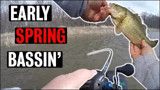 Early Spring Bass Fishing 2020!! (Mississippi River)