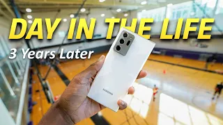 Samsung Note 20 Ultra - A Real Day In The Life (Battery & Camera Test) - 3 Years Later!