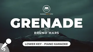 Grenade - Bruno Mars (Lower Key - Piano Karaoke)