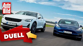 Polestar 2 vs. Tesla Model 3 (2020): Test - Vergleich - Elektro - Info