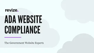 ADA Website Compliance Webinar by Revize