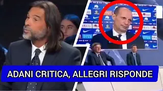 DOMENICA SPORTIVA : Adani CRITICA la JUVE‼️ Allegri risponde FURIOSO ‼️