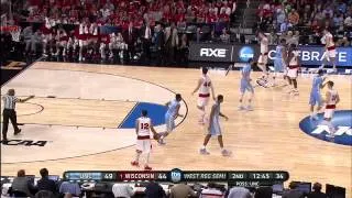 North Carolina vs. Wisconsin: Joel Berry II 3-pointer