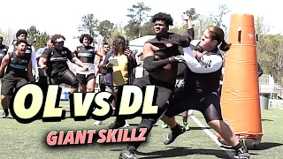 🔥🔥 OL vs DL went CRAZY in Atlanta,GA 🎥🎥  Giant Skillz National Showcase | 5v5 Tournament