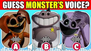 Guess The MONSTER'S VOICE | Poppy Playtime Chapter 4 + Garten of Banban 7 | Catnap, Dogday