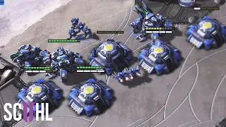 Clem's 5+ BUNKERS PUSH  - Starcraft 2