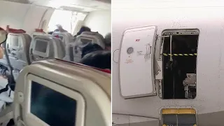 VIdeo shows plane door opened during flight