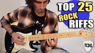 Top 25 Best Rock RIffs In History (That You Must Play On Guitar)