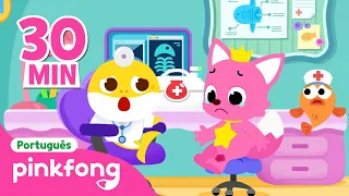 Brincando no Hospital com Família Tubarão🏥| +Completo |Pinkfong, Bebê Tubarão! Canções para Crianças