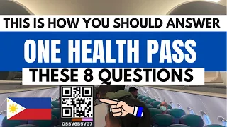 RIGHT WAY OF ANSWERING THE ONE HEALTH PASS FORM