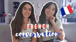 FRENCH CONVERSATION with my SISTER! // French Listening Practice with FR & EN subtitles