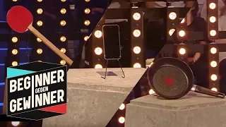 Tischtennis: Welcher Schläger ist der schlimmste? | Teil 1 | Beginner gegen Gewinner | ProSieben