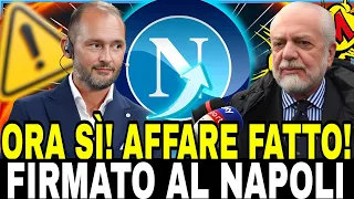 CONFERMATO AL 100%! HA FIRMATO CON IL NAPOLI! NESSUNO SE LO ASPETTAVA! NOTIZIE NAPOLI OGGI