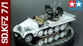 German Half-Track Sd.Kfz 7/1 Flakvierling (Tamiya 1/35 scale model kit)